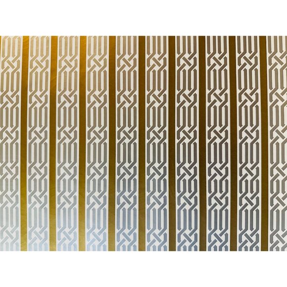 Hallmark Wrapping Paper Hanukkah Menorah Gold Silver Reversible 25 sq ft Roll - Picture 2 of 3